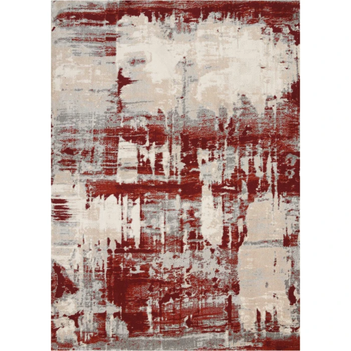 Nourison Maxell Area Rug MAE14-Ivory/Red