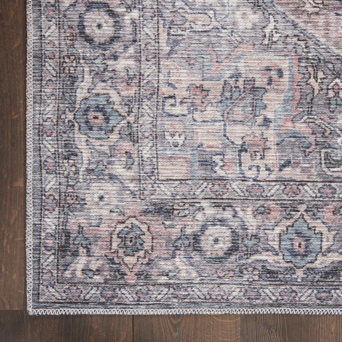 Nicole Curtis Machine Washable Series 1 Area Rug SR101 Grey