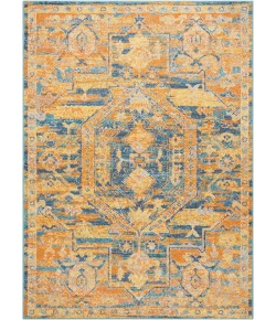 Nourison Home Passion PSN07 Teal/Sun 3 ft. 9 in. X 5 ft. 9 in. Area Rug