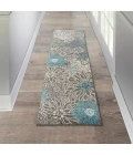 Nourison Passion Runner Area Rug PSN17-Charcoal/Blue