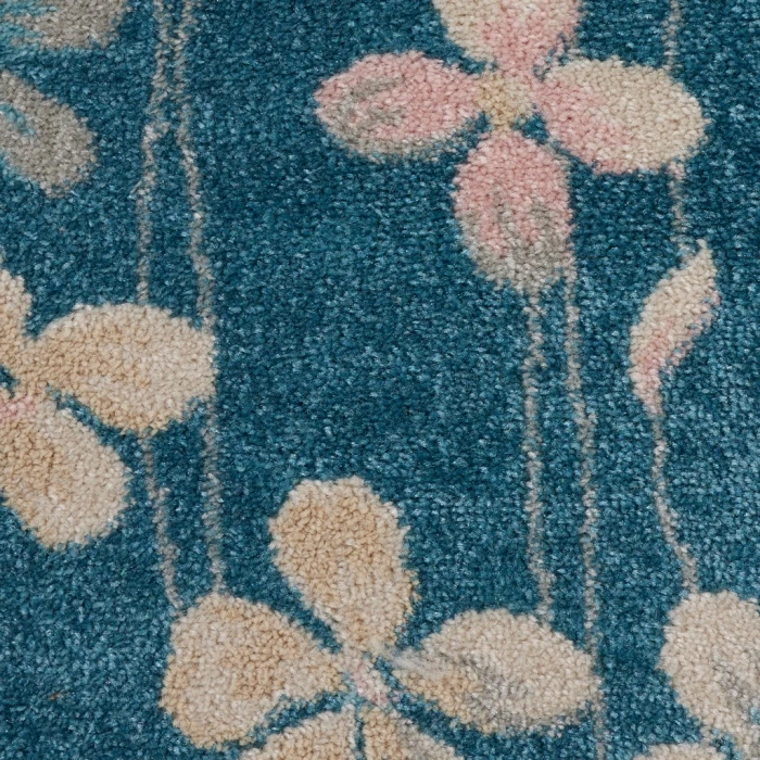 Nourison Tranquil Round Area Rug TRA04-Turquoise