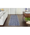 Nicole Curtis Machine Washable Series 1 Navy SR107 2 ft. 2 in. X 10 ft. Rectangle Rug