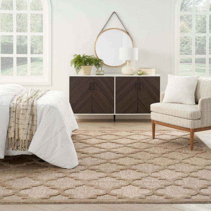 Nourison Easy Care Area Rug NES01 Natural Beige