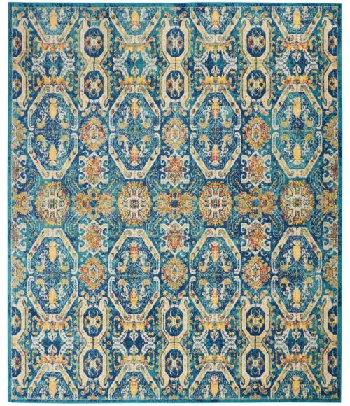Nourison Allur Area Rug ALR05-Blue Multicolor