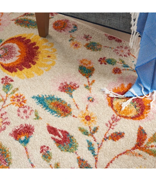 Nourison Allur Area Rug ALR08-Ivory Multicolor