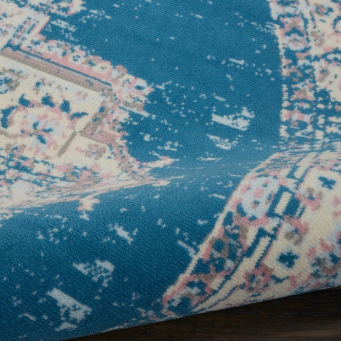 Nourison Grafix Round Area Rug GRF14-Blue