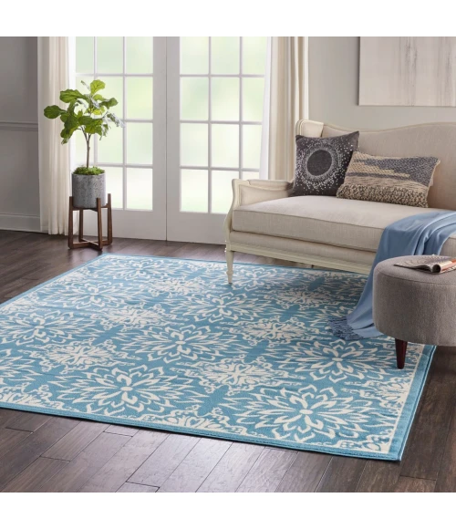 Nourison Jubilant Area Rug JUB06-Ivory/Blue