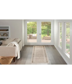 Nourison Home Serenity Home SRH07 Mocha Ivory 2 ft. 2 in. X 7 ft. 6 in. Area Rug
