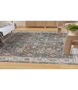 Nourison Home Astra Machine Washable ASW16 Ivory Multicolor 6 ft. 7 in. X 9 ft. Area Rug