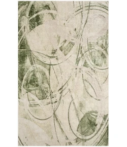 Nourison Home Astra Machine Washable ASW14 Beige Green 5 ft. 3 in. X 7 ft. Area Rug