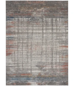 Nourison Home Rustic Textures RUS12 Grey Multicolor 7 ft. 10 in. X 10 ft. 6 in. Area Rug
