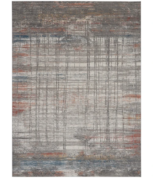 Nourison Rustic Textures Area Rug RUS12-Grey/Multi
