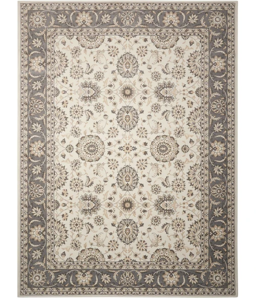 Nourison Persian Crown Ivory/Grey PC002 1ft.11in. x 2ft.11in. Rect. Rug