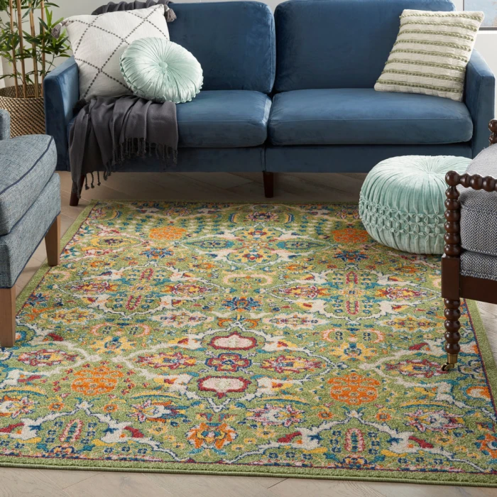 Nourison Allur Area Rug ALR03 Sage Ivory