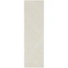 DKNY Pure Patterns PRN01 Ivory Grey 2 ft. 3 in. X 7 ft. 6 in. Area Rug