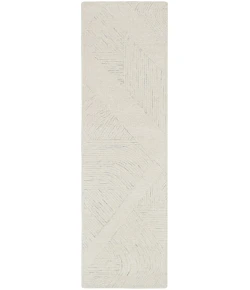 DKNY Pure Patterns PRN01 Ivory Grey 2 ft. 3 in. X 7 ft. 6 in. Area Rug
