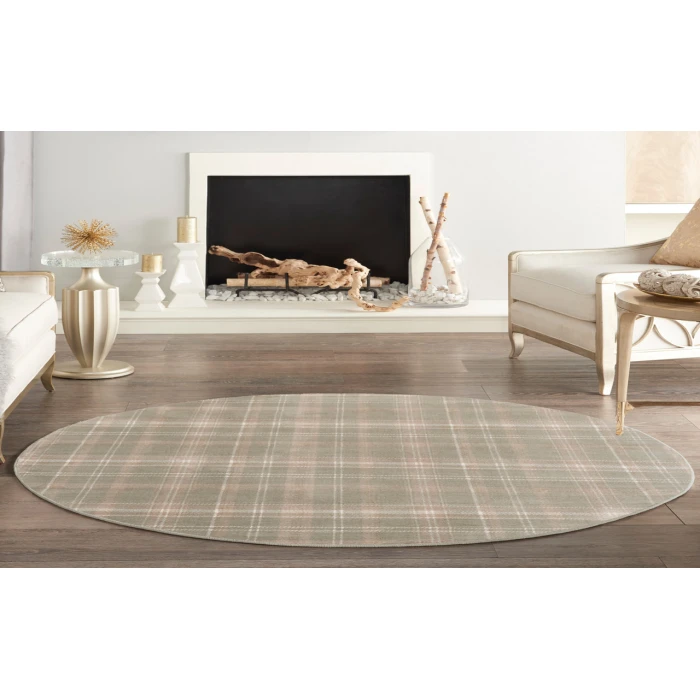 Nourison Grafix Olive GRF03 8 ft. Round Rug