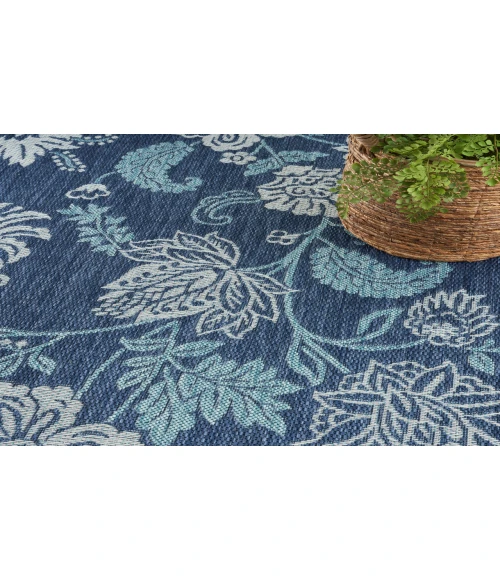 Nourison Garden Oasis Navy GOA03 4 ft. X 6 ft. Rectangle Rug