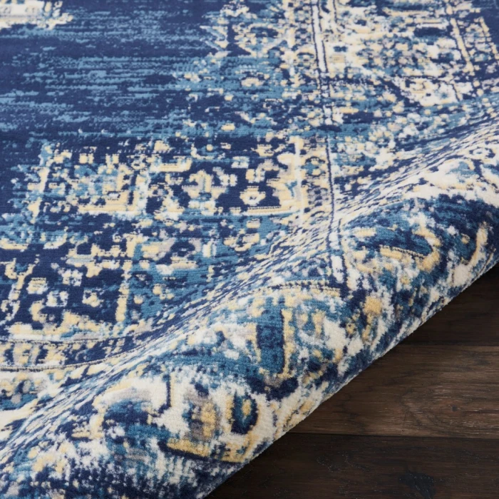 Nourison Grafix Area Rug GRF14-Navy Blue