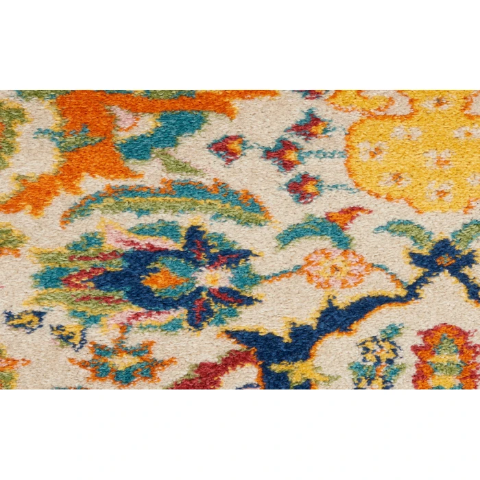 Nourison Allur Ivory Multicolor ALR03 4 ft. Round Rug