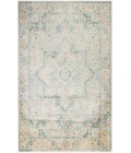 Nourison Astra Machine Washable Light Blue ASW12 6 ft. 7 in. X 9 ft. Rectangle Rug