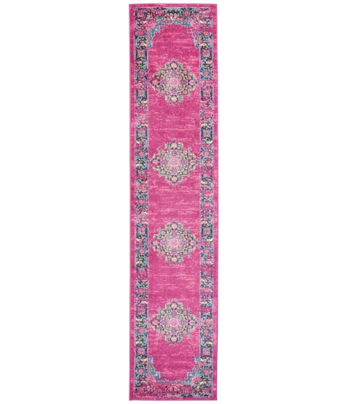 Nourison Passion Runner Area Rug PSN03-Fuchsia