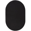 Nourison Home Nourison Essentials NRE01 Black 6 ft. X 9 ft. Oval Area Rug
