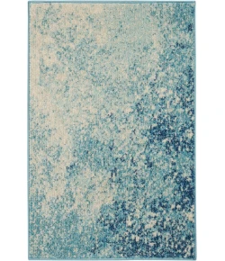 Nourison Home Passion PSN10 Navy Light Blue 1 ft. 10 in. X 2 ft. 10 in. Area Rug