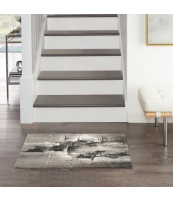 Nourison Home Twilight TWI30 Grey/Ivory/Black 2 ft. X 3 ft. Area Rug