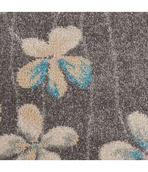 Nourison Tranquil Round Area Rug TRA04-Grey/Beige