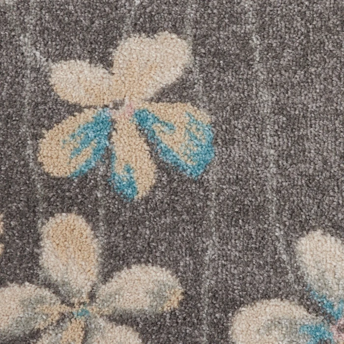Nourison Tranquil Round Area Rug TRA04-Grey/Beige
