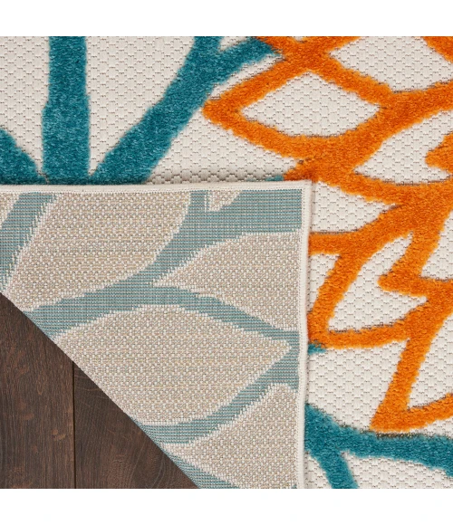 Nourison Aloha Area Rug ALH05 Turquoise Multicolor