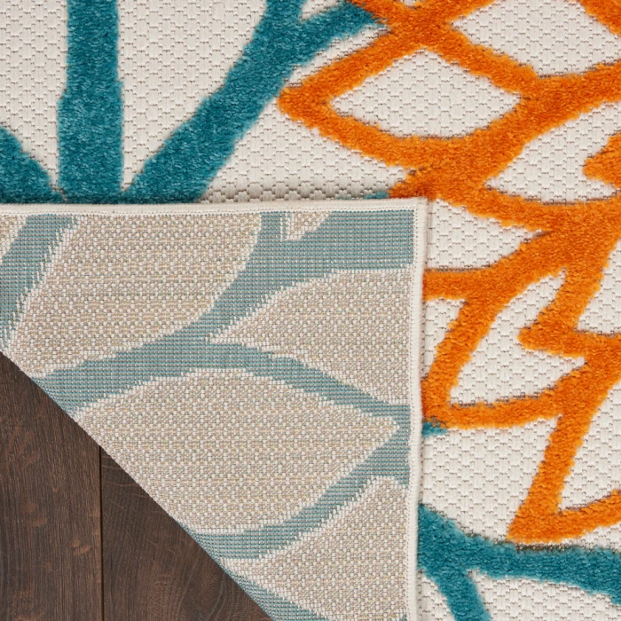 Nourison Aloha Area Rug ALH05 Turquoise Multicolor