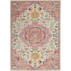 Nourison Home Passion PSN25 Ivory Pink 5 ft. 3 in. X 7 ft. 3 in. Area Rug