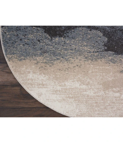 Nourison Maxell Round Area Rug MAE06-Flint