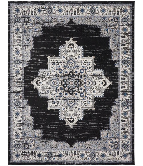 Nourison Passion Area Rug PSN03 Black Ivory