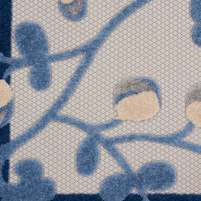 Nourison Aloha Area Rug ALH17-Blue/Grey