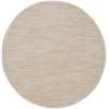 Nourison Home Nourison Essentials NRE01 Ivory Beige 4 ft. Round Area Rug