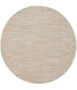 Nourison Home Nourison Essentials NRE01 Ivory Beige 4 ft. Round Area Rug