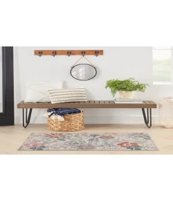 Nourison Home Nourison Washables NWB06 Cream Multicolor 3 ft. X 5 ft. Area Rug