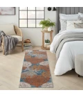 Nourison Seaside Blue Multicolor SDS04 8 ft. Rect. Rug