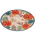 Nourison Aloha Ivory Multicolor ALH32 7 ft. 10 in. Round Rug
