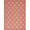 Nourison Home Easy Care NES01 Coral Orange 4 ft. X 6 ft. Area Rug