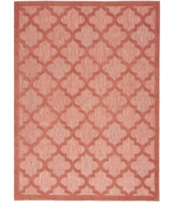 Nourison Home Easy Care NES01 Coral Orange 4 ft. X 6 ft. Area Rug
