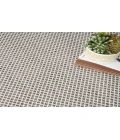 Nourison Courtyard Ivory/Charcoal COU01 6 ft. Square Rug