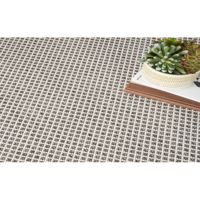 Nourison Courtyard Ivory/Charcoal COU01 6 ft. Square Rug