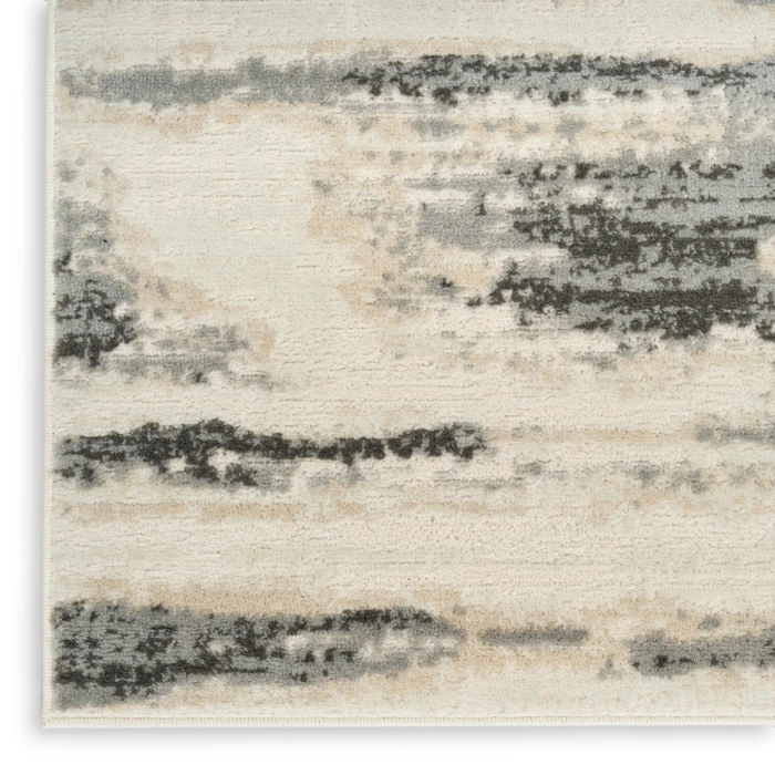 Nourison Serenity Home Grey Multicolor SRH12 6 ft. X 9 ft. Rect. Rug
