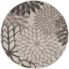 Nourison Home Aloha ALH05 Silver Grey 4 ft. Round Area Rug