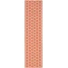 Nourison Home Twist Reversible TWS01 Coral 2 ft. 2 in. X 8 ft. Area Rug