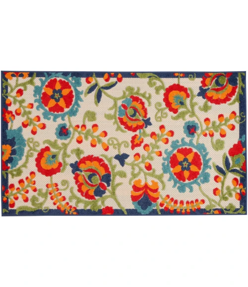 Nourison Aloha Area Rug ALH17 Multicolor 3' x 5'